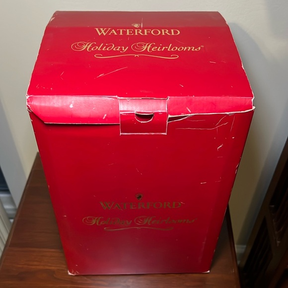 NIB Waterford Holiday Heirlooms Mr & Mrs Claus Candy Jar - Picture 8 of 16